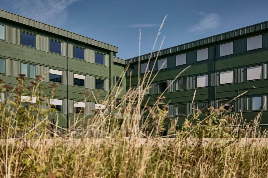 Modern office environment in Gladsaxe wrapped in steel profiles, Transformervej 14, 2860 Søborg, Denmark